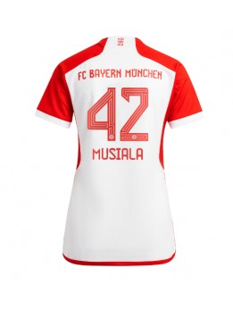 Billige Bayern Munich Jamal Musiala #42 Hjemmedrakt Dame 2023-24 Kortermet